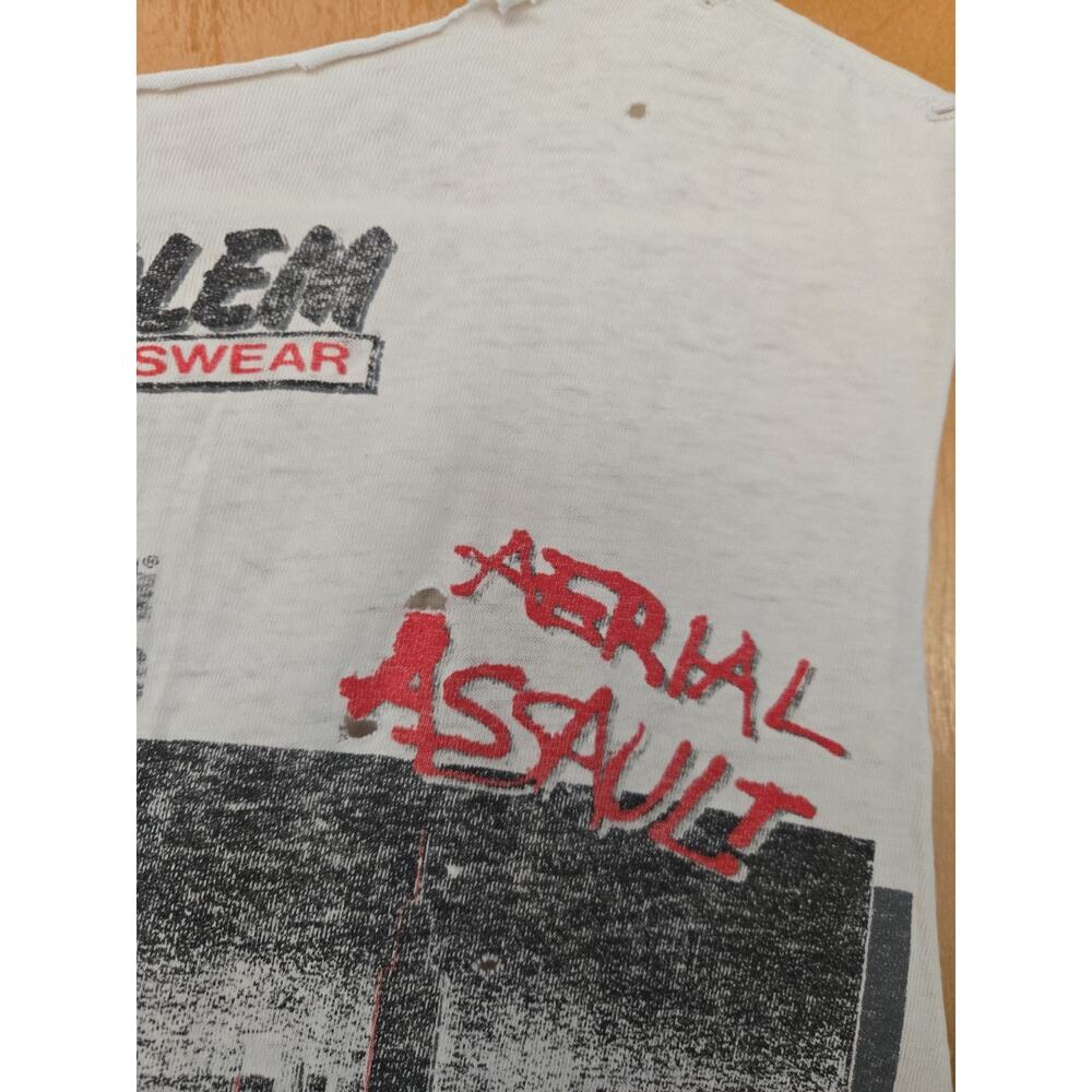 Vintage Chicago Bulls Shirt Size XL White Aerial Assault Salem Sportswear 90s - Picture 5 of 5